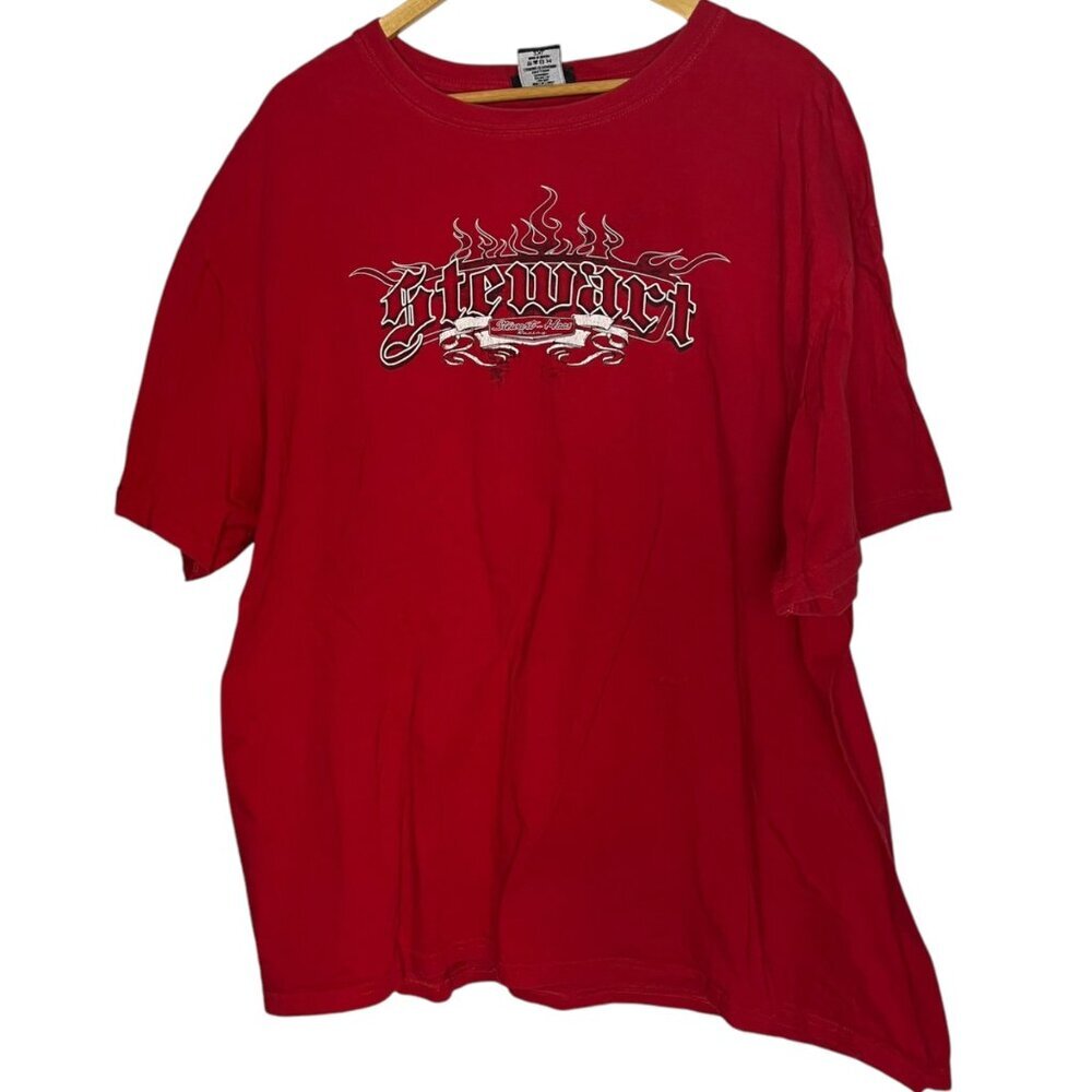 Chase Authentics Tony Stewart #14 Nascar Men's 2XL T-shirt Red‎ Gothic Sporty